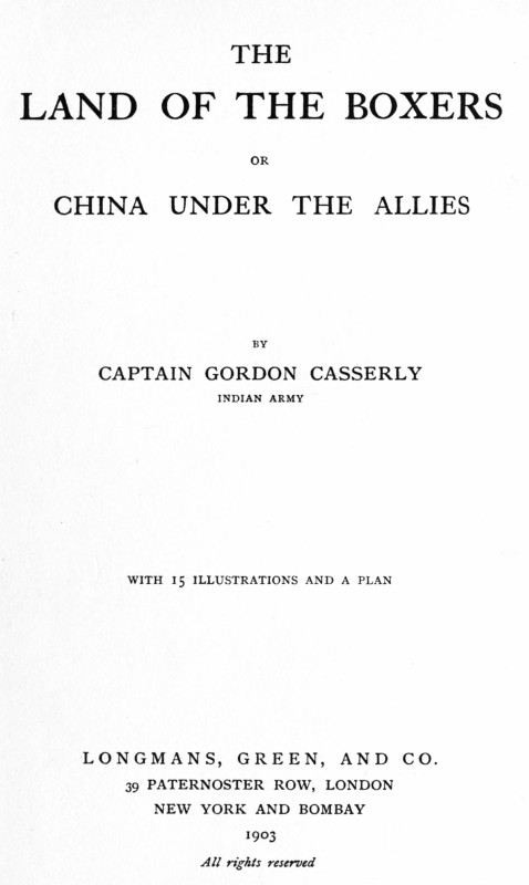 The Land of the Boxers; or, China under the Allies