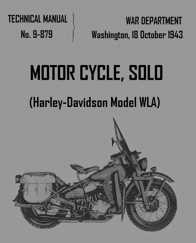 Motorcycle, Solo (Harley-Davidson Model WLA)