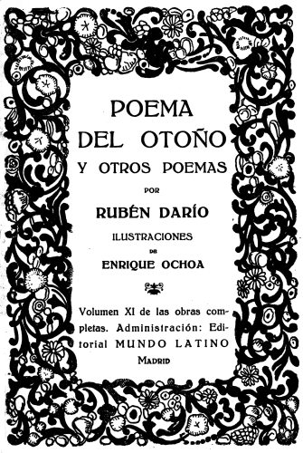 Poema del Otoño y otros poemas&#10;Obras Completas Vol. XI