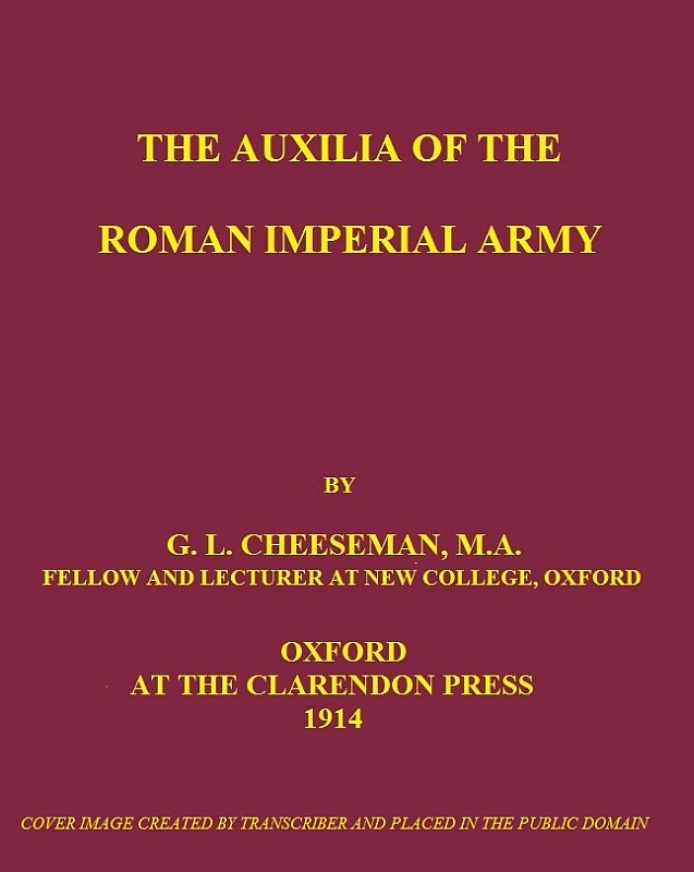 The Auxilia of the Roman Imperial Army