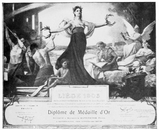 GOLD AND SILVER MEDALS AND DIPLOMAS  At the World Universal Expositions in Paris, 1900, and in Belgium, 1905, for Bangerter’s Many Marvelous Inventions.