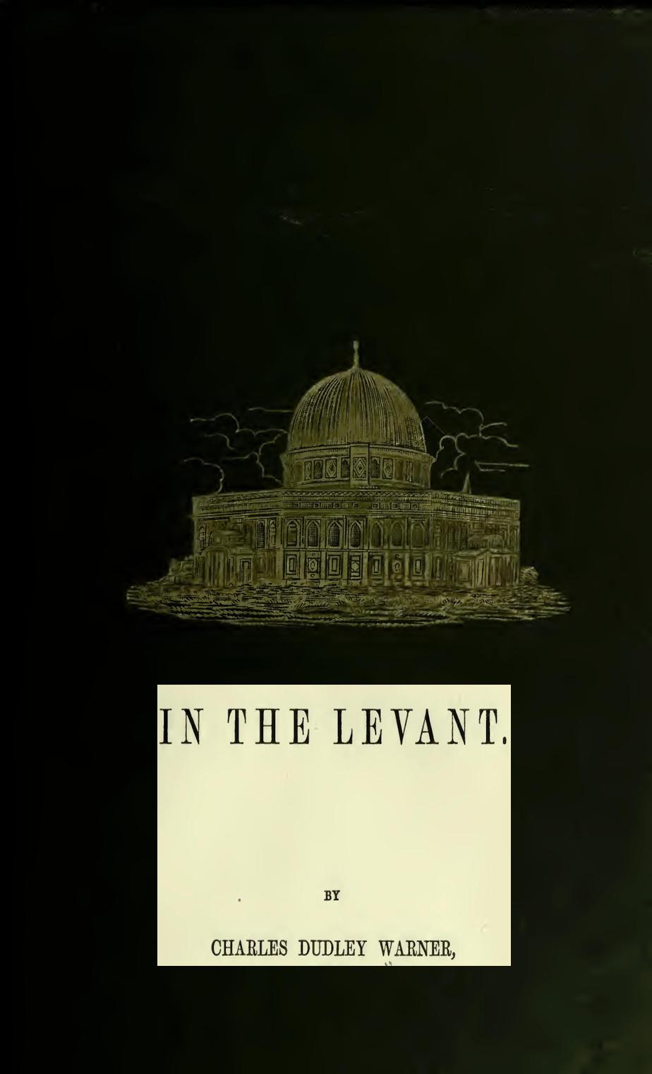 In the Levant&#10;Twenty Fifth Impression