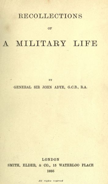 Recollections of a Military Life