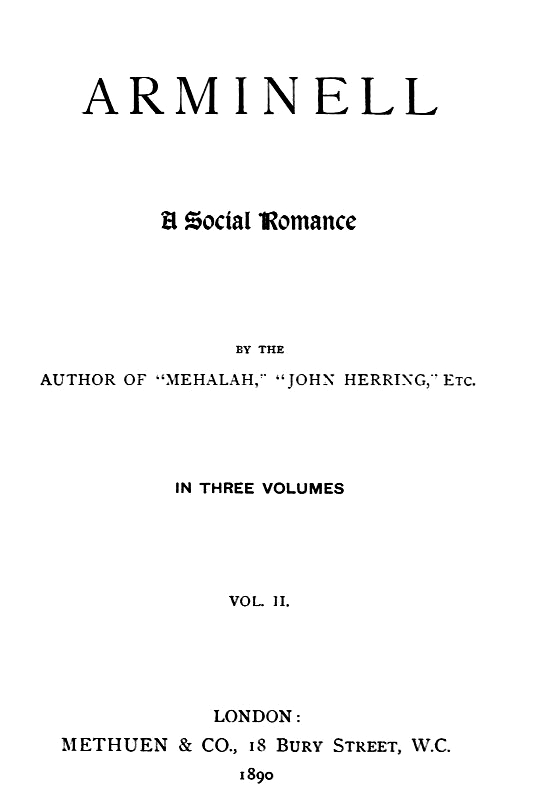 Arminell: A Social Romance, Vol. 2