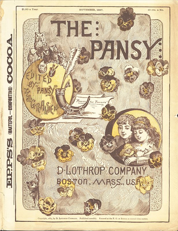 The Pansy Magazine, November 1887