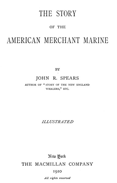 The Story of the American Merchant Marine