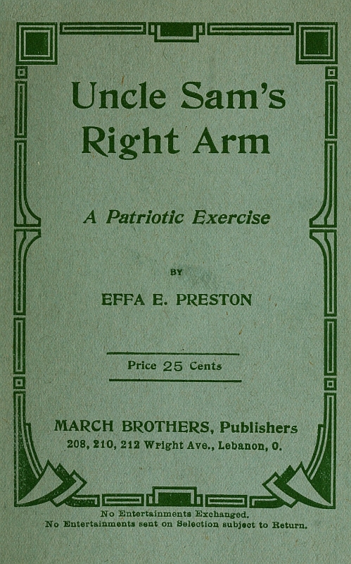 Uncle Sam's Right Arm: A Patriotic Exercise