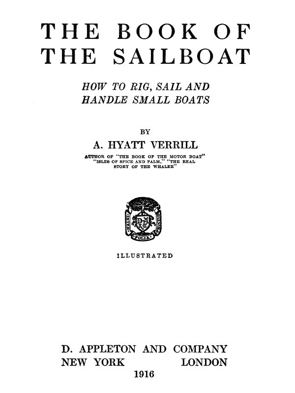 The Book of the Sailboat: How to rig, sail and handle small boats