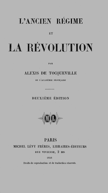 L'ancien régime et la révolution