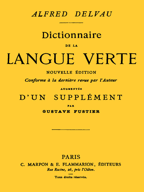 Dictionnaire de la langue verte