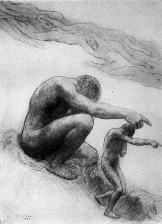 image unavailable: drawing signed K. Gibran, 1920