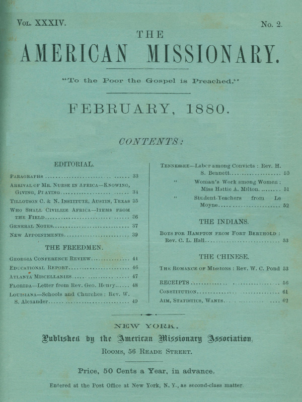 Amerikan Misyoner - Cilt 34, No. 02, Şubat 1880