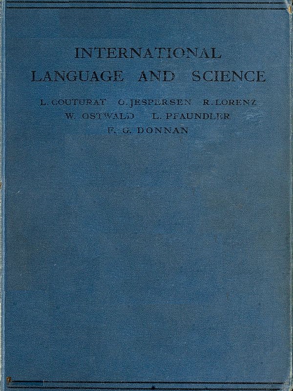 International Language and Science&#10;Considerations on the Introduction of an International Language into Science