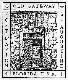 OLD GATEWAY FORT MARION ST AUGUSTINE FLORIDA U.S.A.