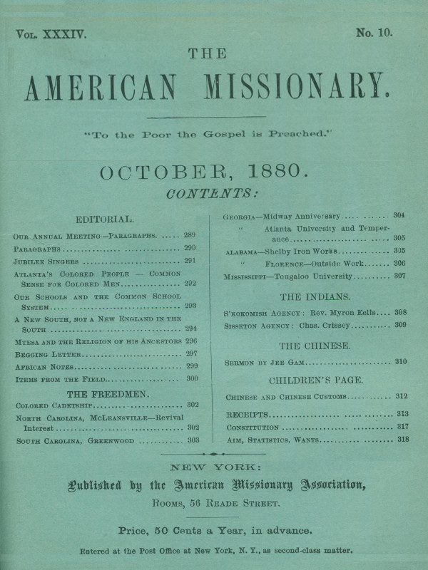 Amerikan Misyoner - Cilt 34, Sayı 10, Ekim 1880