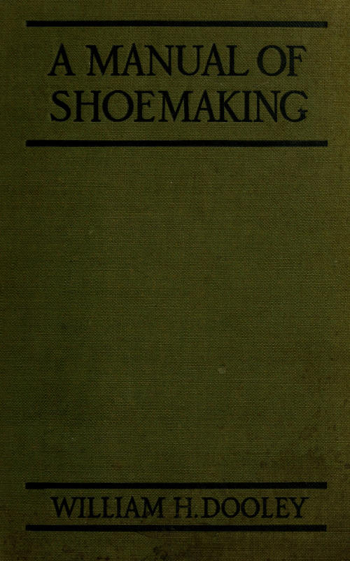 A Manual of Shoemaking and Leather and Rubber Products