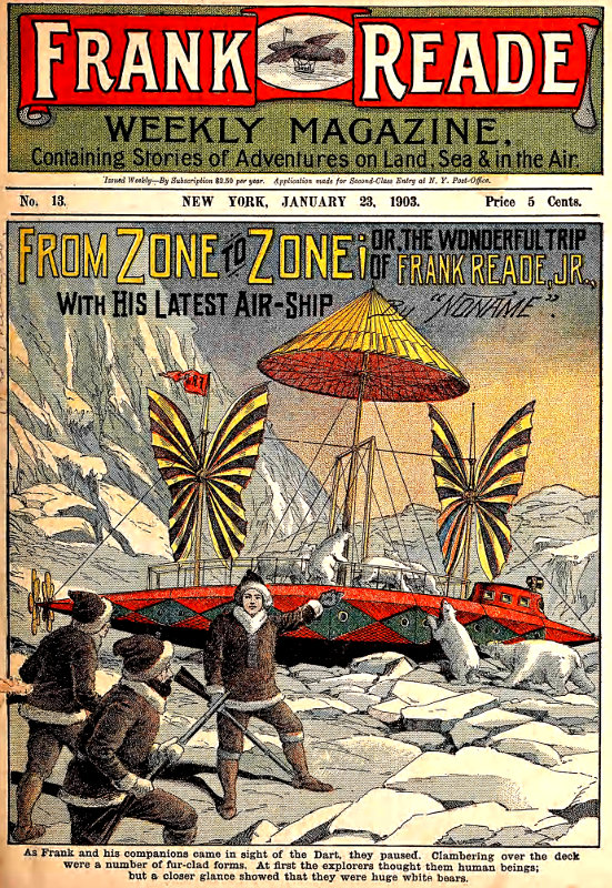 From Zone to Zone&#10;Or, The Wonderful Trip of Frank Reade, Jr., with His Latest Air-Ship