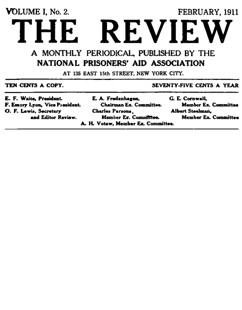 The Review, Vol. 1, No. 2, February 1911