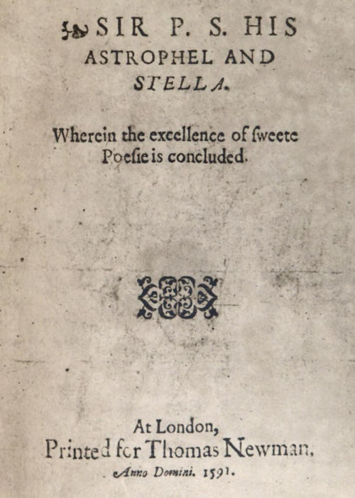 Sir P.S.: His Astrophel and Stella&#10;Wherein the excellence of sweete poesie is concluded