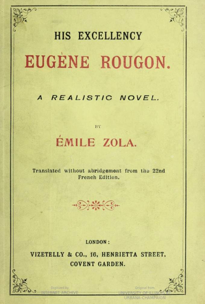 His Excellency [Son Exc. Eugène Rougon]