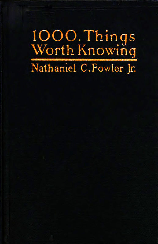 1000 Things Worth Knowing