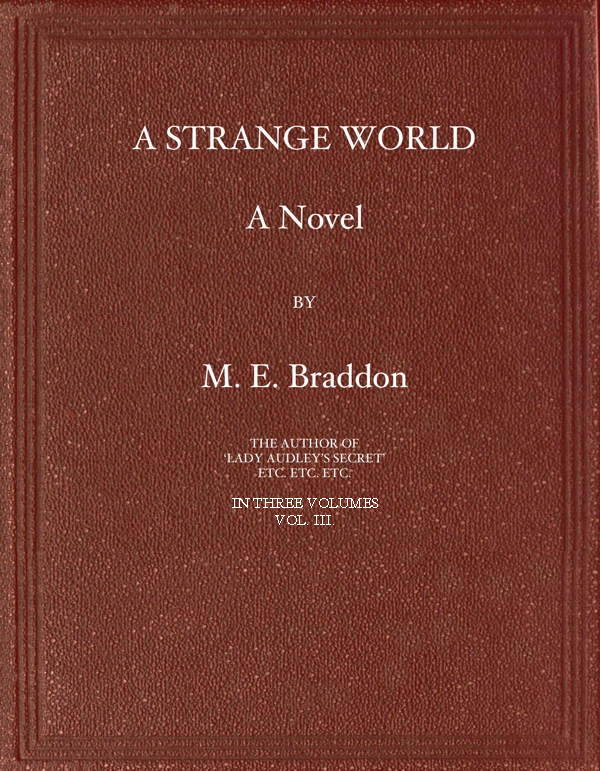 A Strange World: A Novel. Volume 3 (of 3)