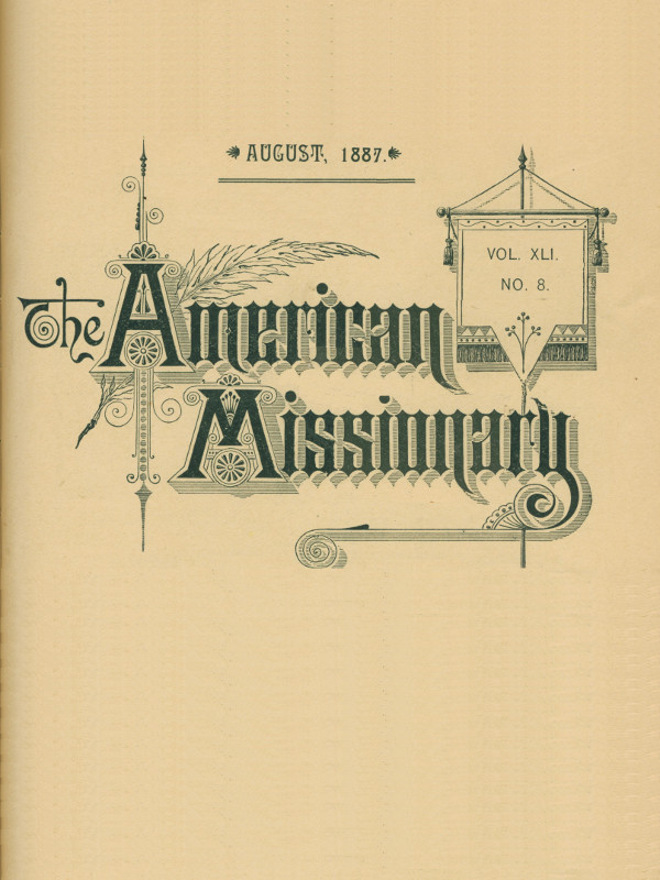 Amerikan Misyoner — Cilt 41, No. 8, Ağustos 1887