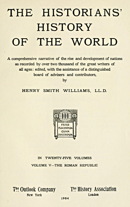 The historians' history of the world in twenty-five volumes, volume 05