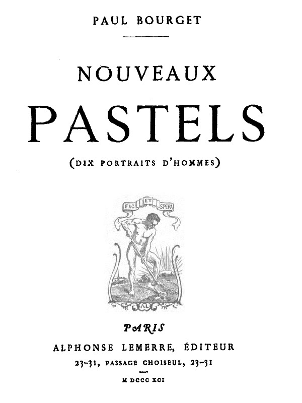 Nouveaux Pastels (Dix portraits d'hommes)