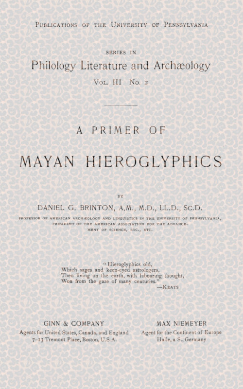 A Primer of Mayan Hieroglyphics