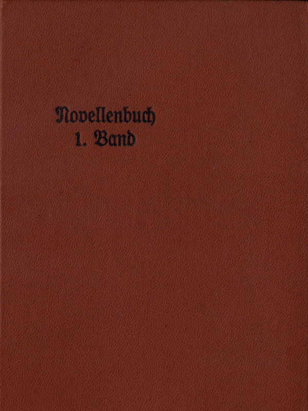 Novellenbuch 1. Band