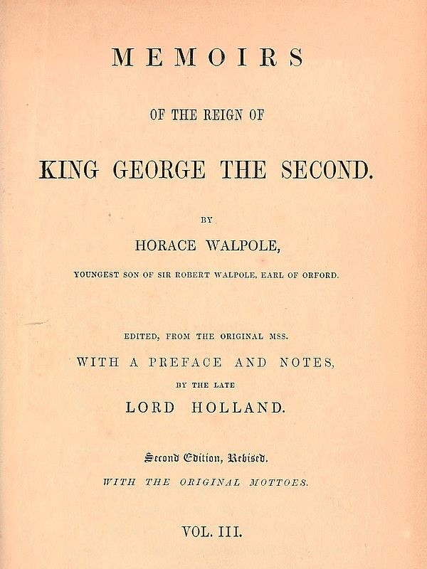Memoirs of the Reign of King George the Second, Volume 3 (of 3)