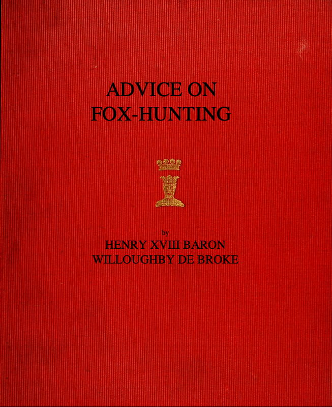 Advice on Fox-Hunting