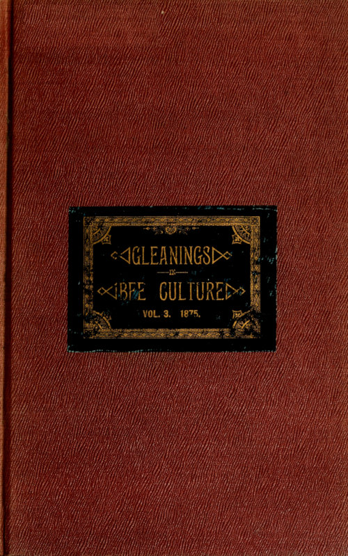 Gleanings in Bee Culture, Vol. III. No. 3