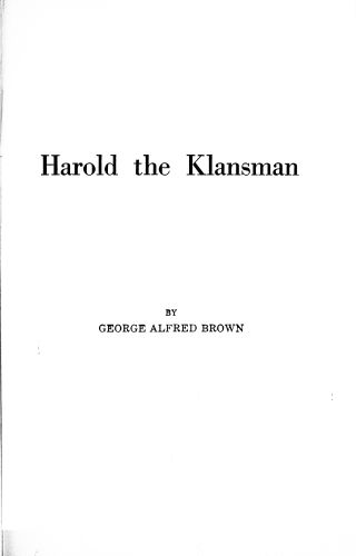 Harold the Klansman