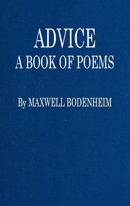 Advice: A Book of Poems