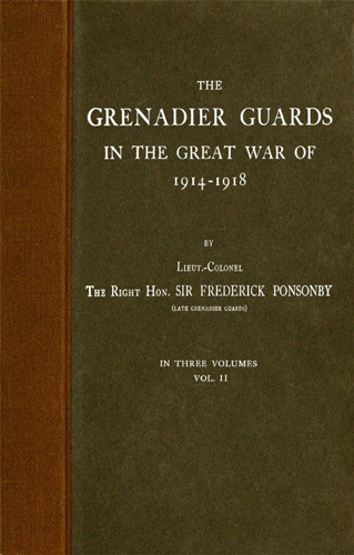 1914-1918 Büyük Savaş'ta Grenadier Muhafızlar, Cilt 2/3