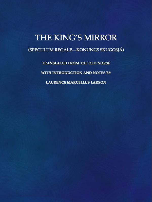 The King's Mirror (Speculum regale-Konungs skuggsjá)