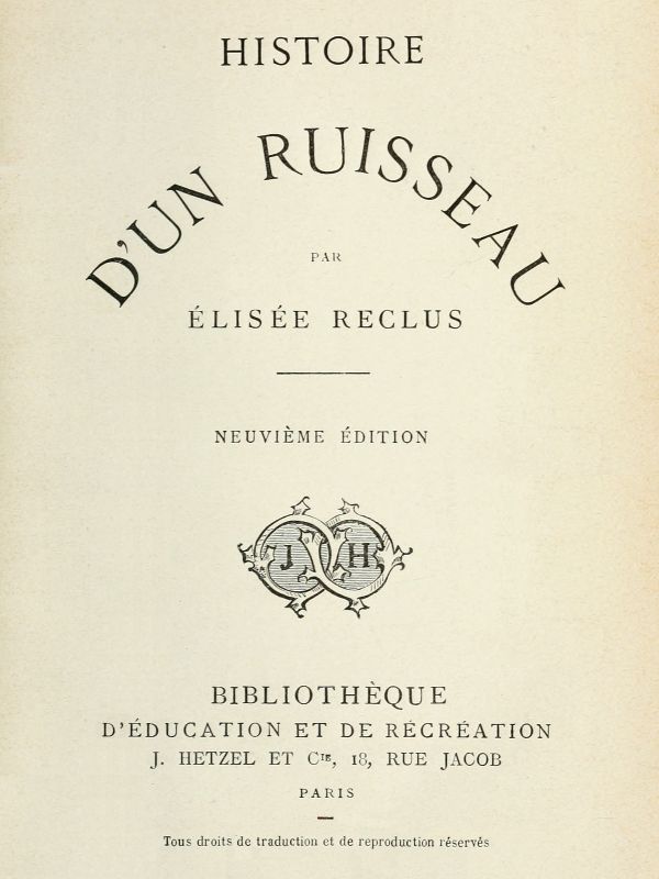 Histoire d'un ruisseau