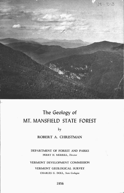 The Geology of Mt. Mansfield State Forest