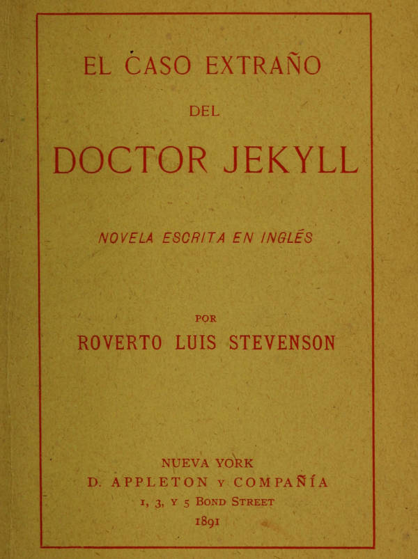 El caso extraño del Doctor Jekyll