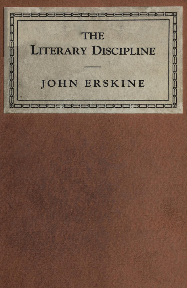 The Literary Discipline