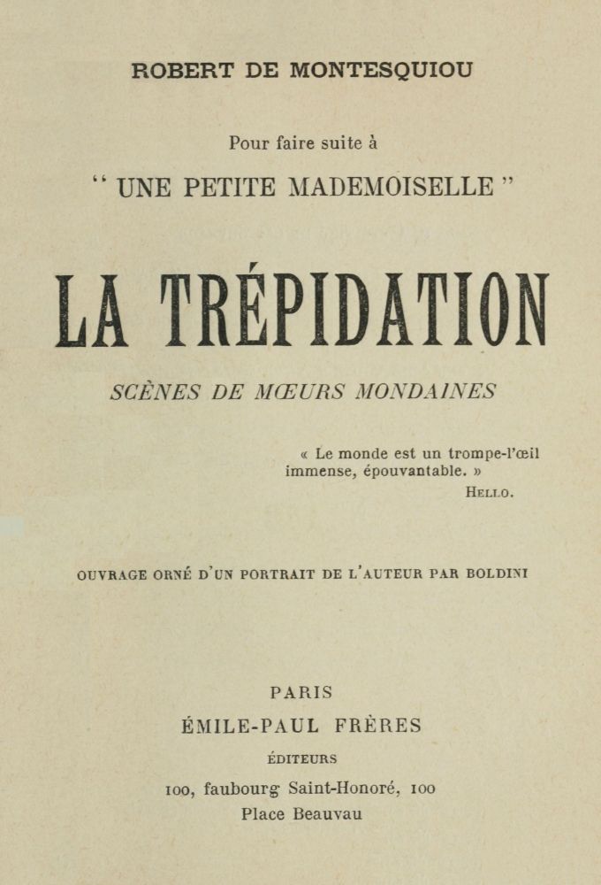 La trépidation