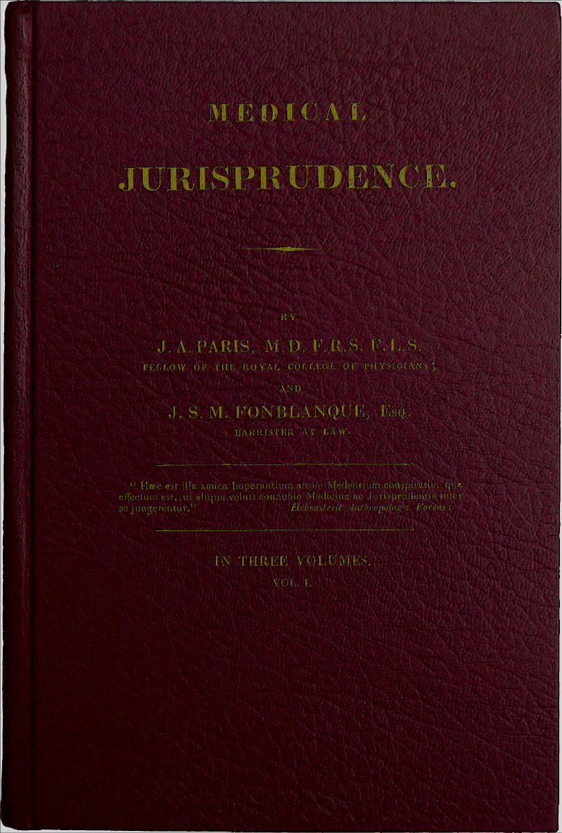 Medical Jurisprudence, Volume 1 (of 3)