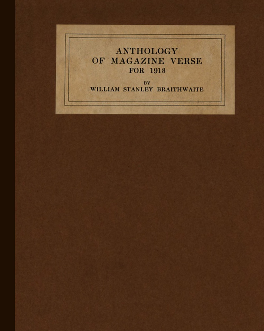 Anthology of Magazine Verse for 1913