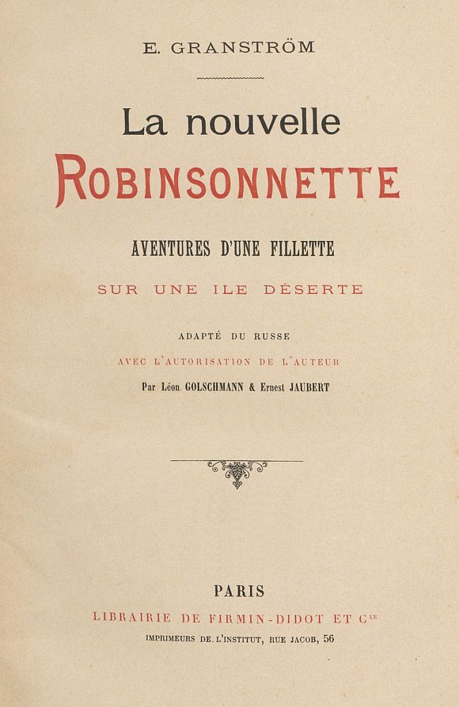 La nouvelle Robinsonnette: Aventures d'une fillette sur une île déserte