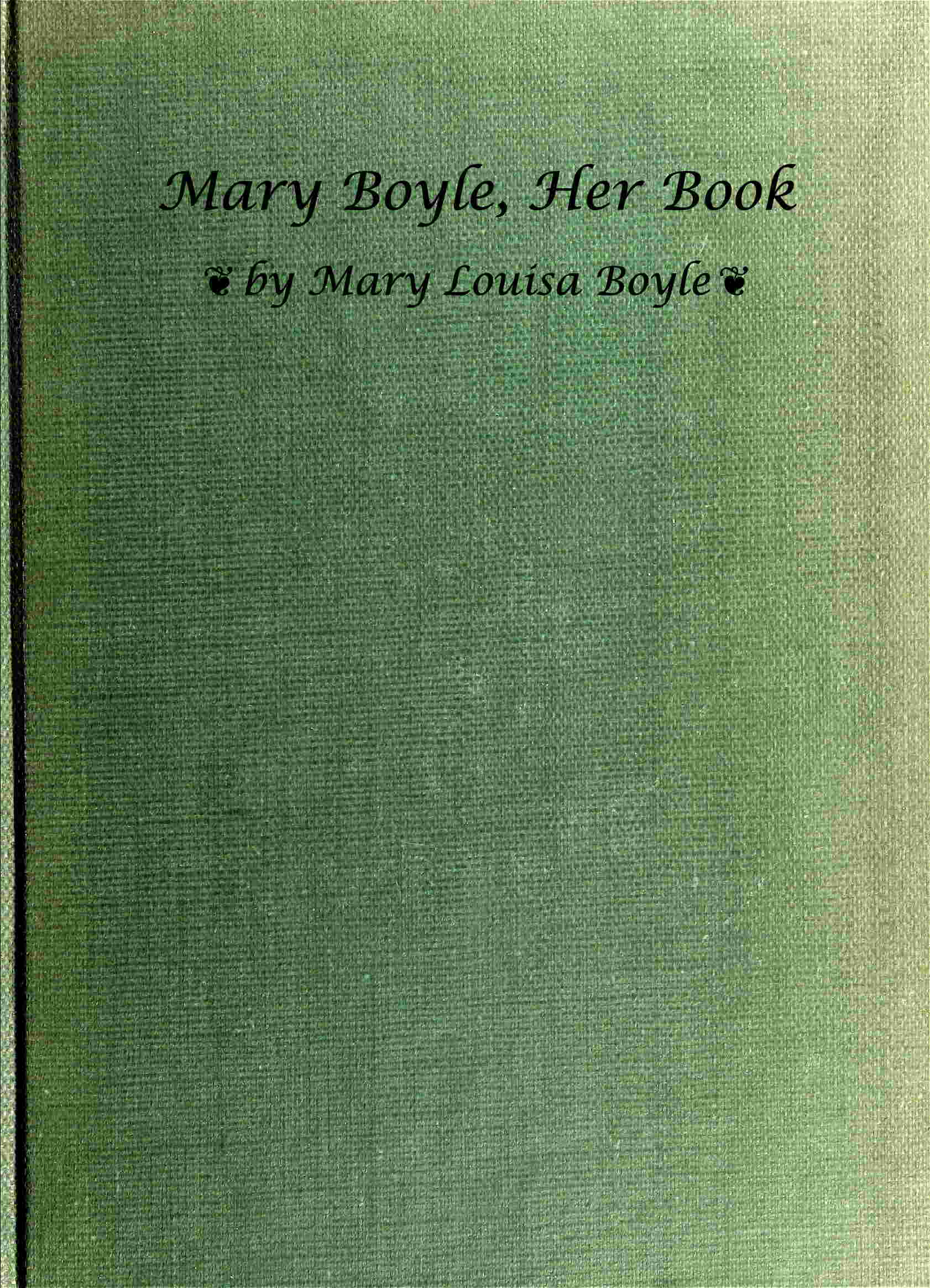 Mary Boyle, Her Book