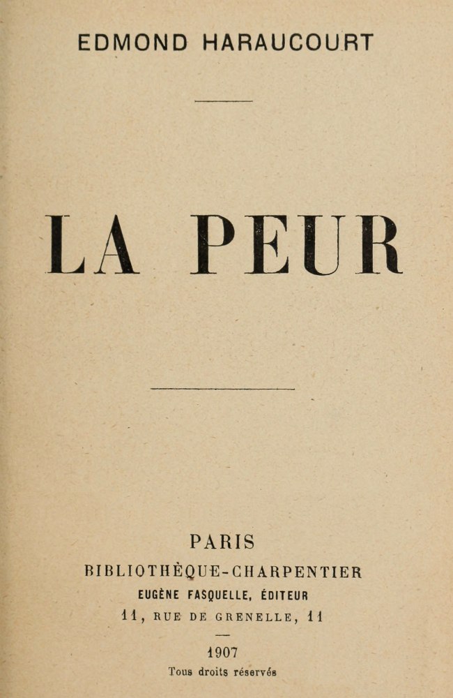 La peur