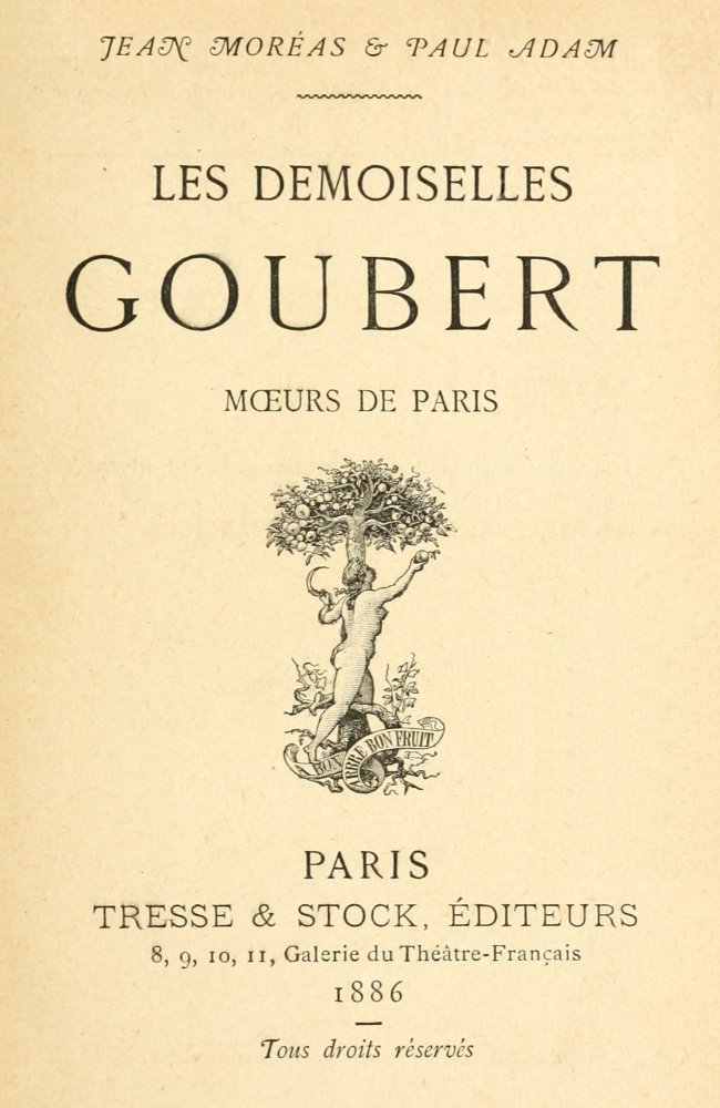 Les demoiselles Goubert: mœurs de Paris