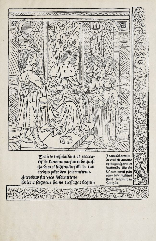 Traicté tresplaisant et recreatif de l'amour parfaicte de Guisgardus et Sigismunde fille de Tancredus prince des solernitiens